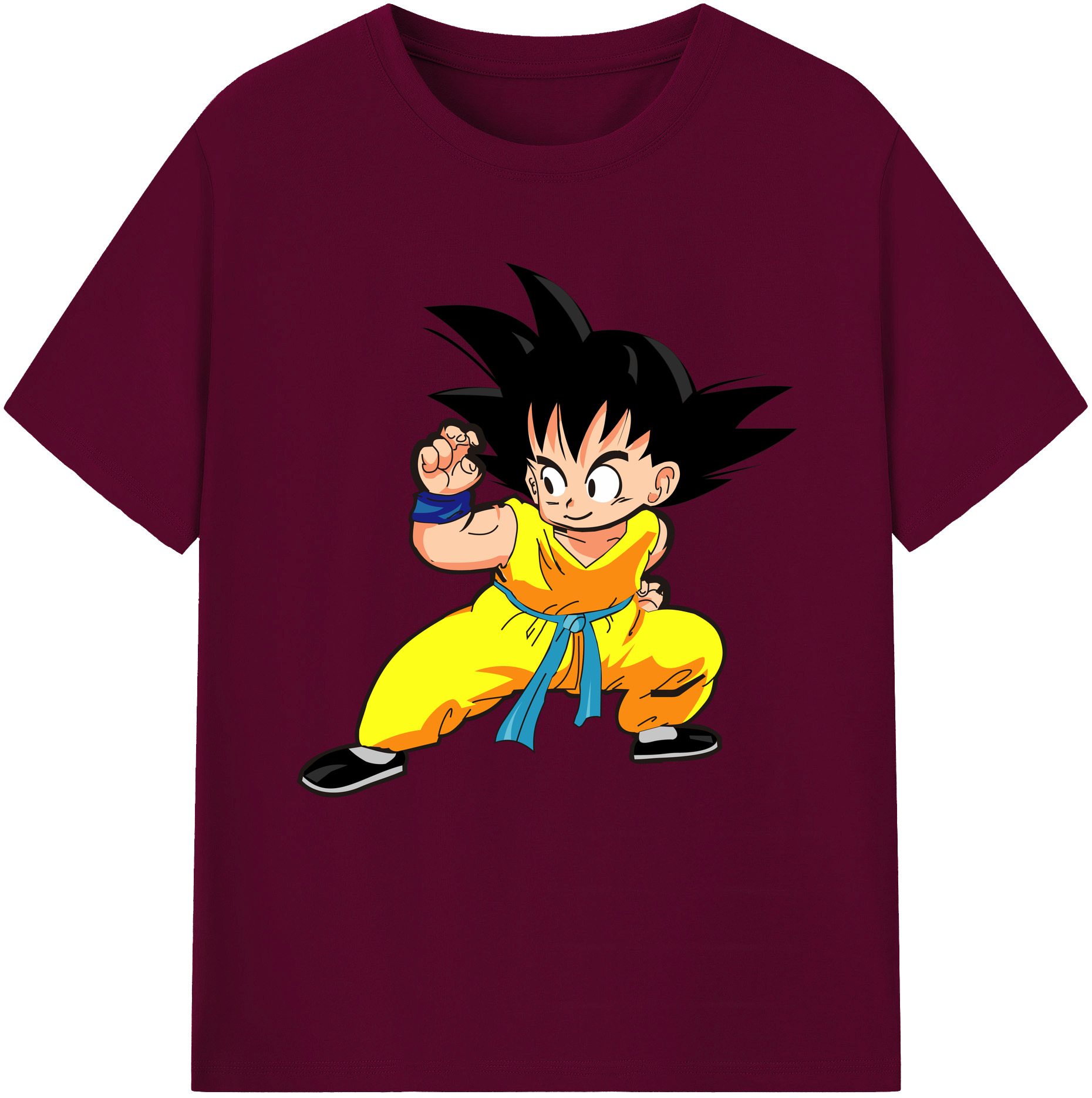 （画像用） ドラゴンボール 孫悟空（そん ごくう）Son Goku カカロット DRAGON BALL Kakarotto レディースカジュアルプリントTシャツ（綿100％）